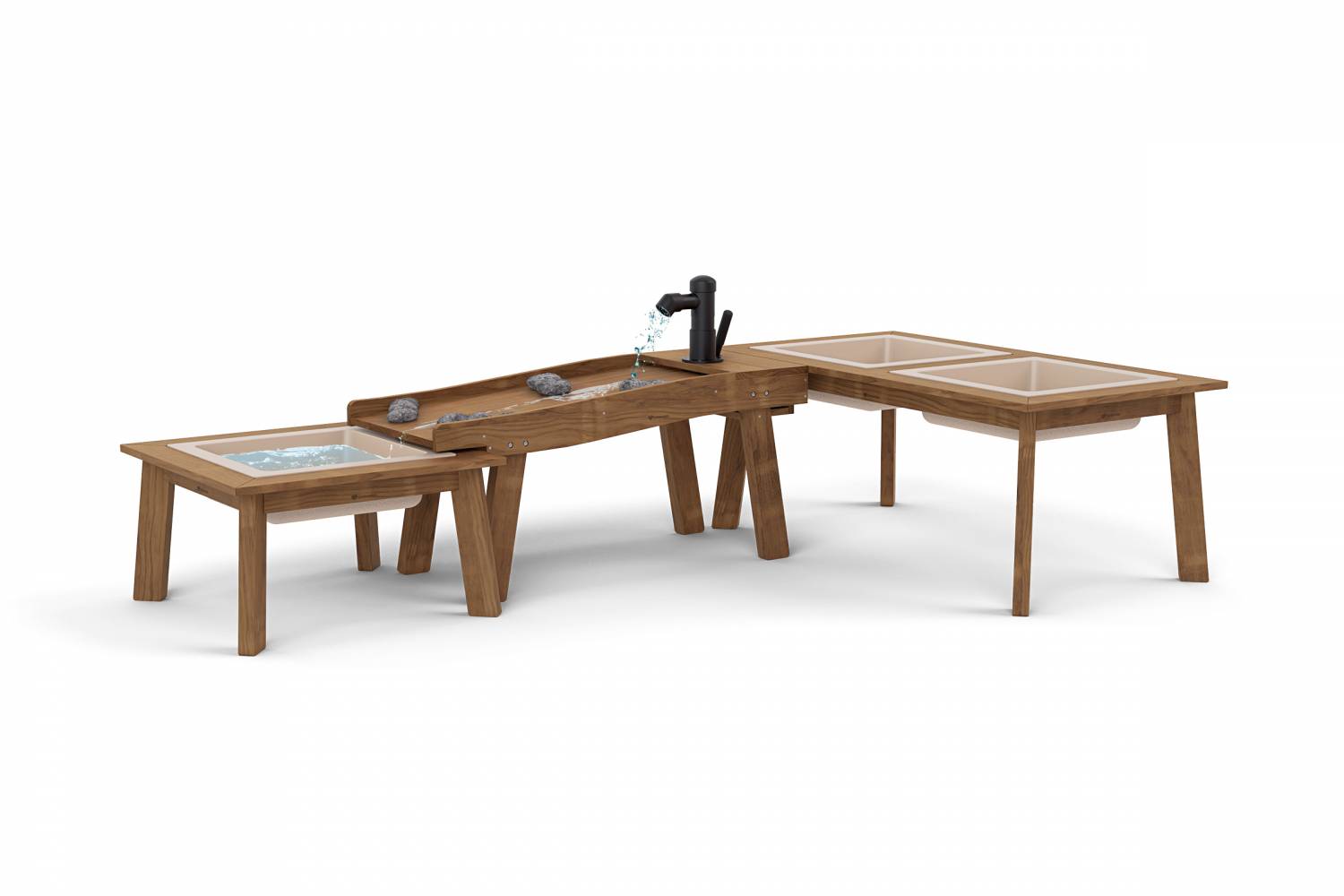 Outdorable Riverbed Water Play Table shown as set 