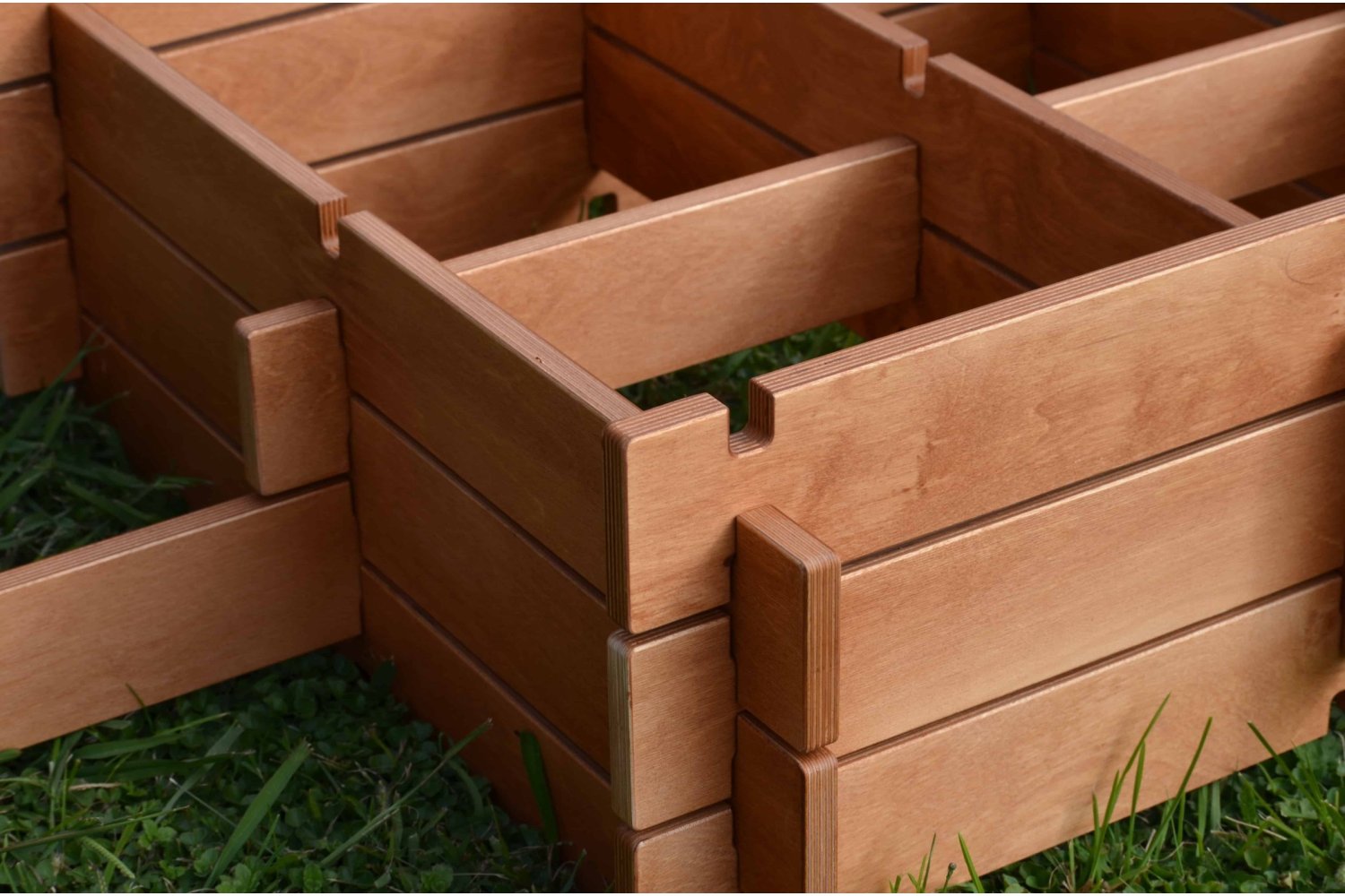 wooden connector play boards - loose parts
