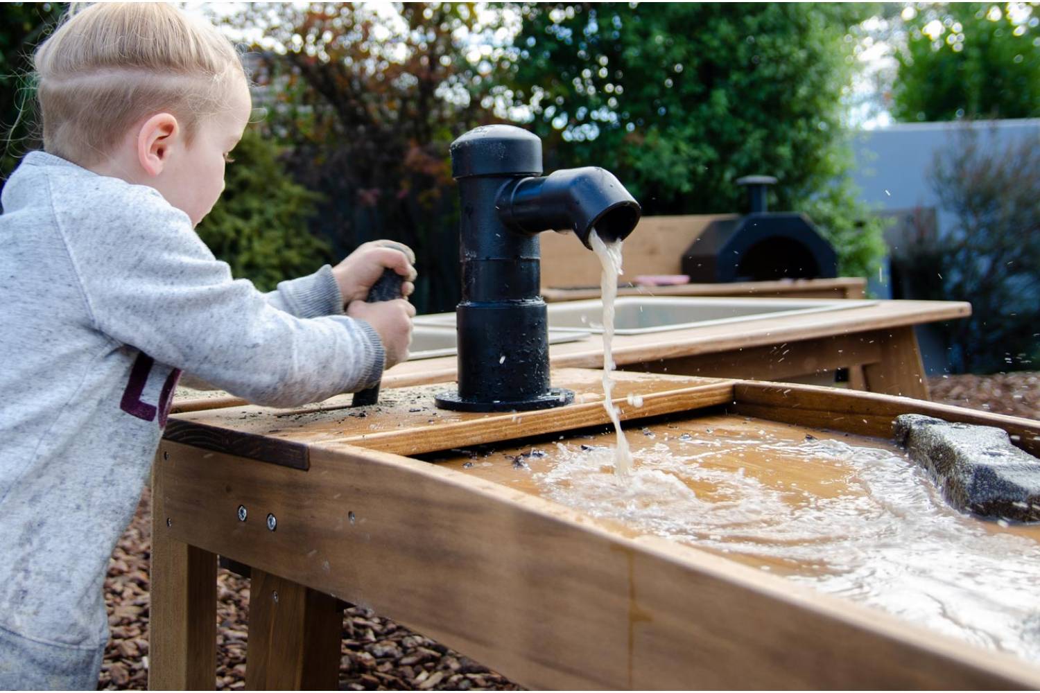 Outdoor sand and water play