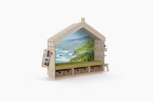 Book Nook 6 bay birch plywood Full Attachments