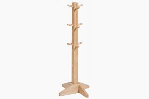 Wooden Coat and hat hanger