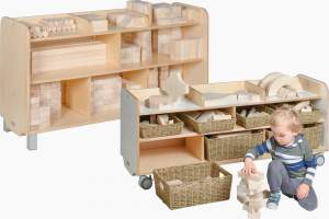 Block storage shelving