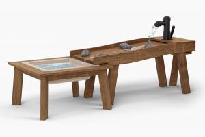 sand and water play set with hand pump