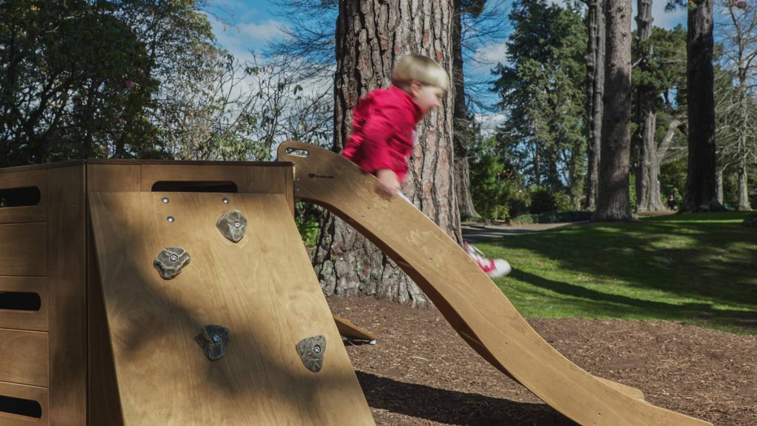 Wooden Outdorable Slide